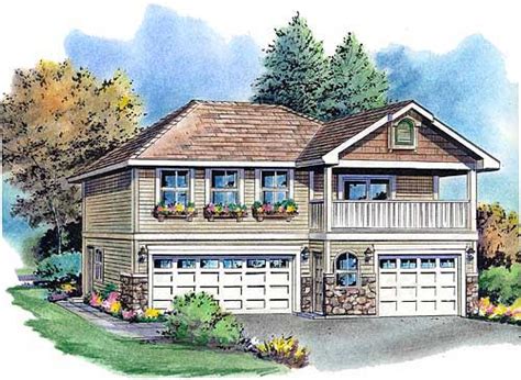 Find detached modern designs w/living quarters, 3 car & 2 bedroom garages & more! Traditional Style 3 Car Garage Apartment Plan 58569