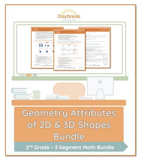 Geometry Attributes Of 2d And 3d Shapes Bundle Daybreak Lessons