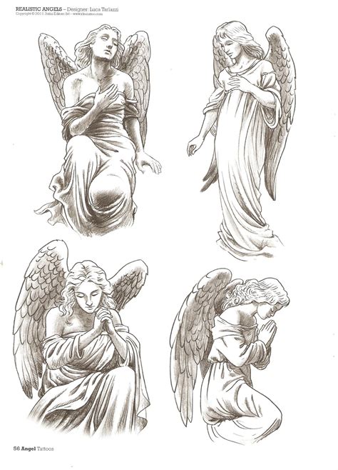 Guardian Angel Realistic Angel Drawing 🌈upward Looking Male Angel