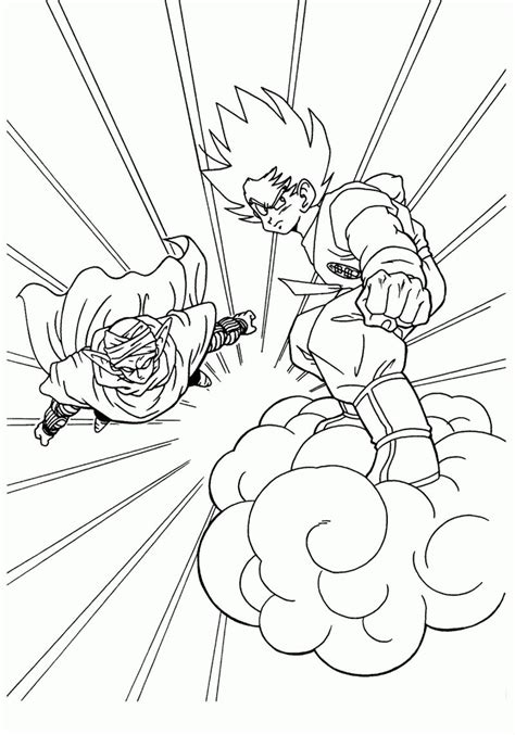 Cool Dragon Ball Z Coloring Pages Pdf