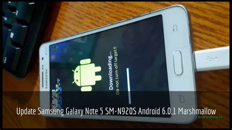 update samsung galaxy note 5 sm n920s to android 6 0 1 marshmallow youtube