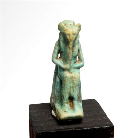 Oud Egyptisch Faiance Amulet Of The Lioness Deity Sekhmet Catawiki