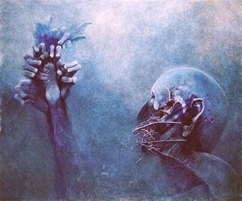 Blue By Zdzisław Beksiński Album Cover Art Album Art Environment