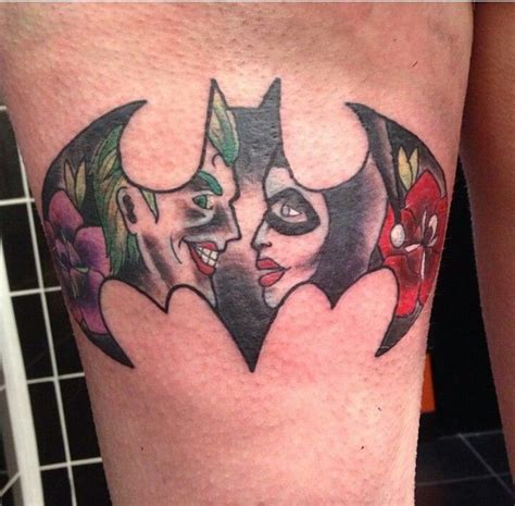 Joker And Harley Quinn Cartoon Tattoo Best Tattoo Ideas Kulturaupice