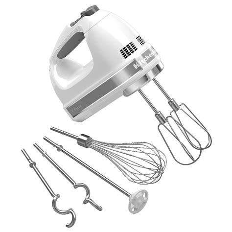 4.6 out of 5 stars with 2917 ratings. KitchenAid KHM926WH 9 Speed Hand Mixer w/ Exclusive ...
