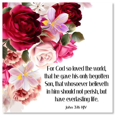 John 3:16 KJV For God so loved the world, that he gave his only
