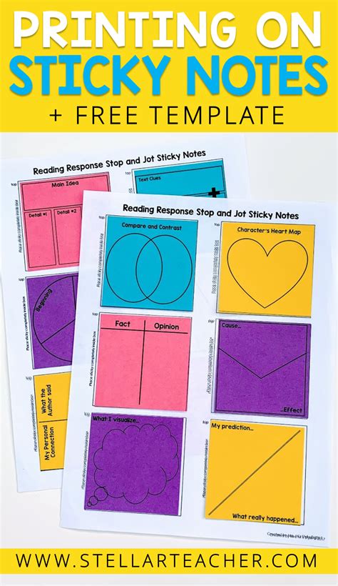 Learn How To Print On Sticky Notes Notes Template Sticky Notes Sticky