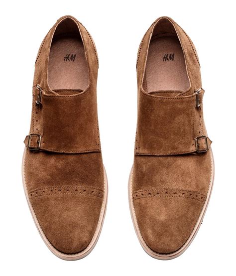1,921 items on sale from $18. Lyst - H&M Suede Monkstrap Shoes in Brown for Men