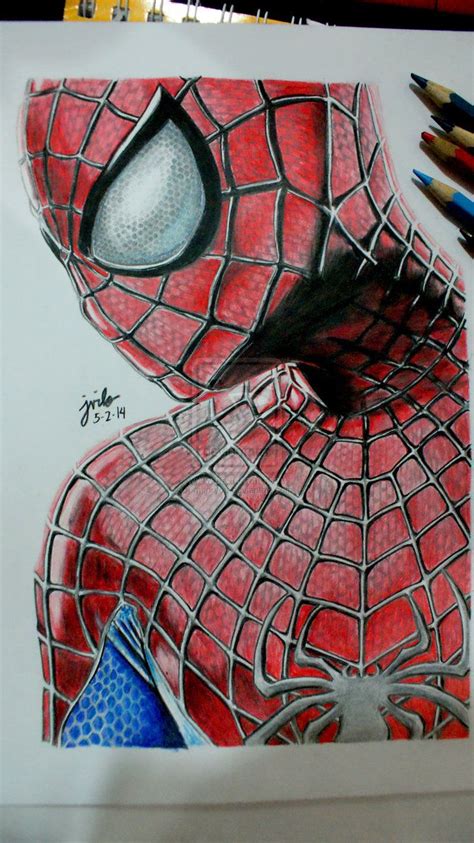 Spiderman Face Drawing At Explore Collection Of
