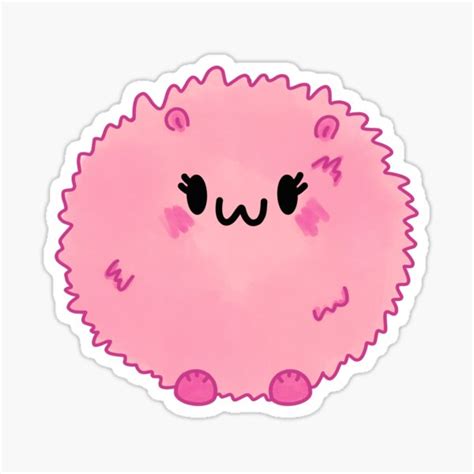 The Cute Pygmy Puff ♡ Sticker For Sale By Karolpotters Redbubble