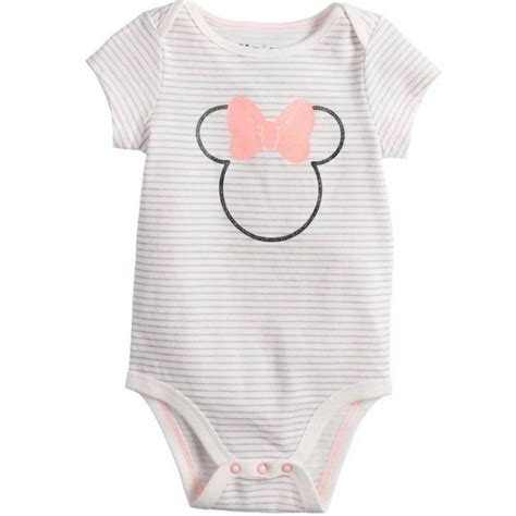 Baby Disney Onesie Minnie Mouse Mickey On Mercari Disney Baby Onesies