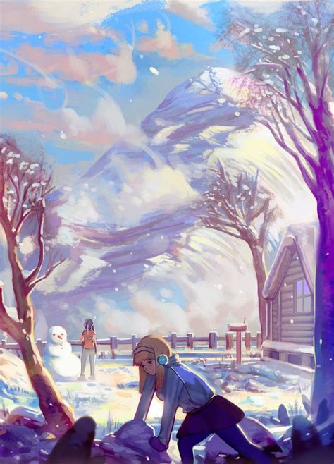 Snow Day by Klegs | Fantasy paintings, Christmas art, Art