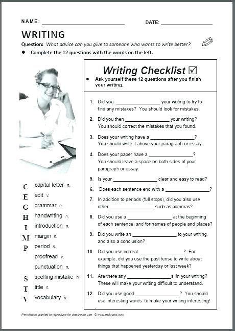 editing and proofreading worksheets doc