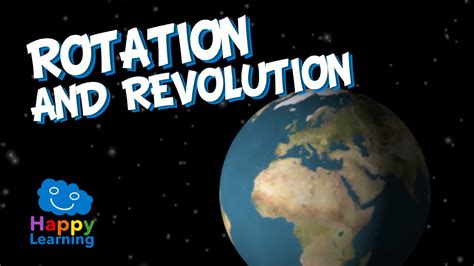 Rotation and Revolution of Earth | Educational Video for Kids - YouTube