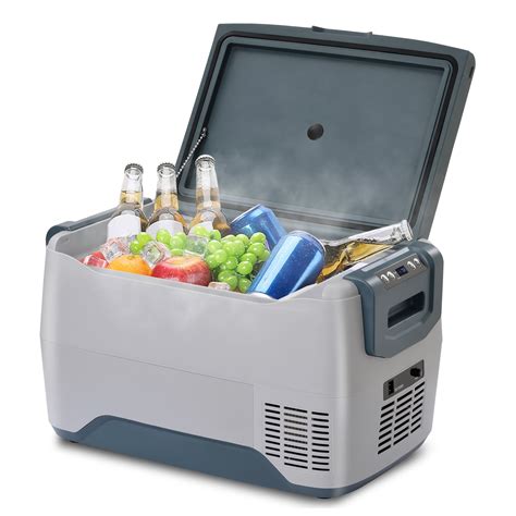 rtr car fridge portable freezer cooler with 12 24v dc travel refrigerator for vehicles car