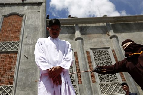 Unmarried Couples Are Flogged For Violating Sharia Law In Indonesia