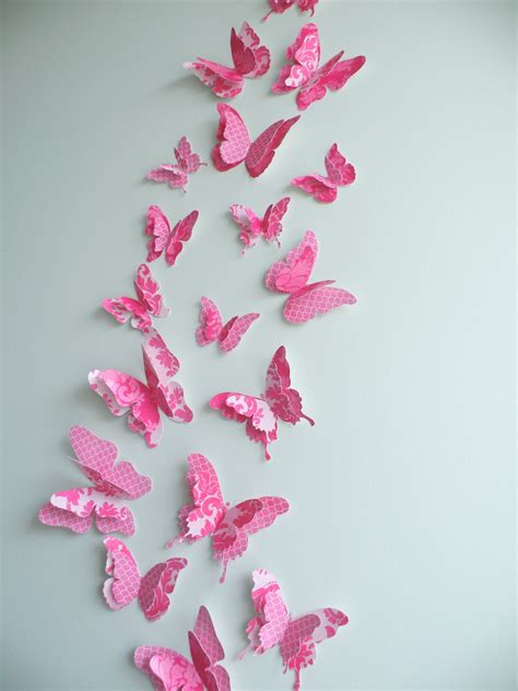 We are sure when they see these butterfly decoration ideas. 3D Butterfly Wall Decor "FancyPants" Set | Felt