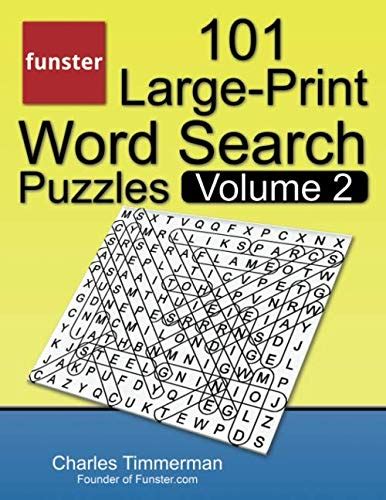 Funster 101 Large Print Word Search Puzzles Volume 2 Word Search Book