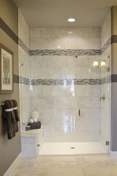 You can find photos of bathroom wall tile ideas in travertine to get an idea of what having little splashes of color and design to accent the white is great for our shower tile ideas that strongly resemble subway tiled backsplashes. Bathroom : Natural Stone Wall And Floor Tiled Bathroom Tub ...