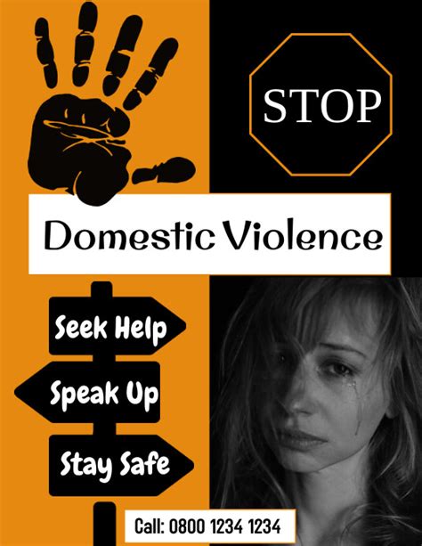 Domestic Violence Social Issues Template Postermywall