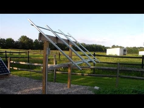 Roof mounts for solar panels. DIY Solar - Episode 12 - Adjustable Ground Mount Solar Rack - YouTube