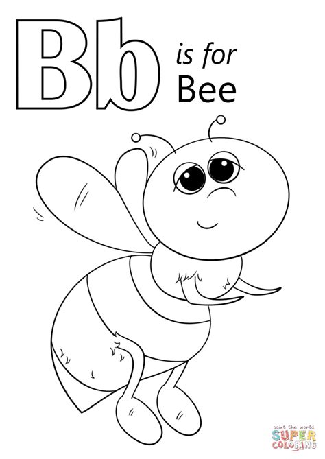 Free printable my a to z coloring book letter f coloring page and download free my a to z coloring book letter f coloring page along with coloring pages for other activities and coloring sheets. Letter B is for Bee coloring page | Free Printable ...