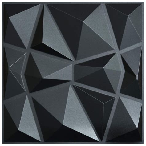 Art3d® Decorativo 3d Paneles De Pared Pvc Diamond Design Wall Etsy México