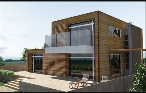 referensi desain rumah minimalist modern  bahan kayu terbaru