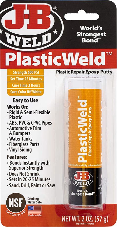 Buy J B Weld 8277 Waterweld Epoxy Putty Stick 2 Oz And 8237