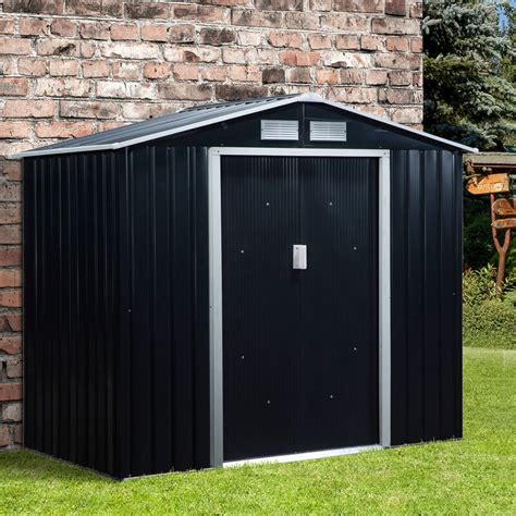 Outsunny 7 Ft W X 4 Ft D Metal Tool Shed Bestfurnitureset