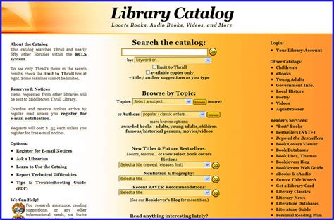 A Preview Of The New Library System Catalog