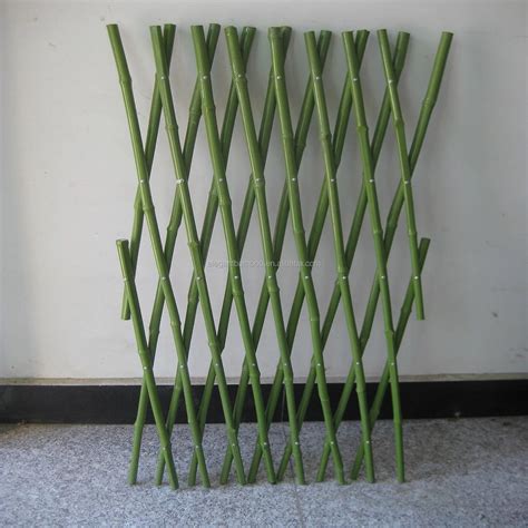 Pvc Coated Expanding Bamboo Trellis Fence Buy Plastic Coated Bamboo