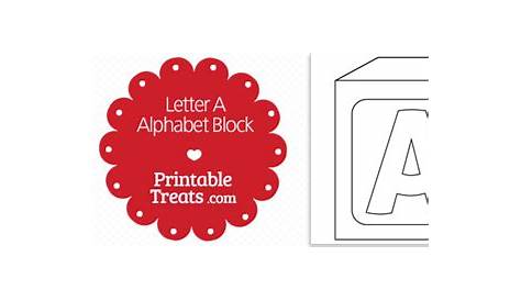 printable block letter a