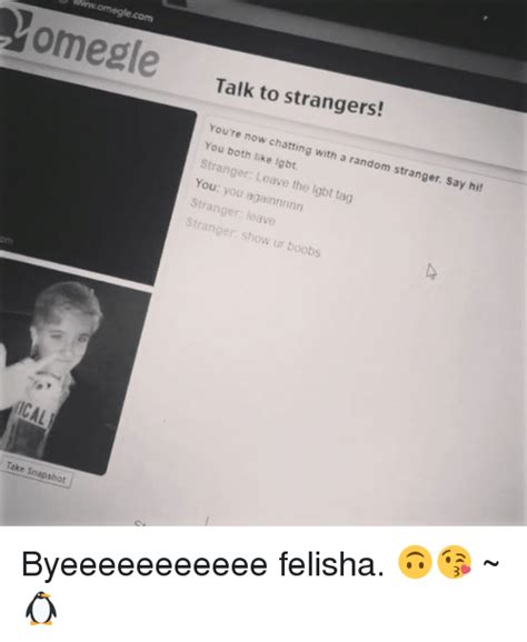 Omegle Talk To Strangers Youre Now You Chatting With A Ou Like Lgbt