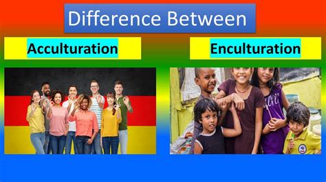 Difference Between Acculturation And Enculturation YouTube