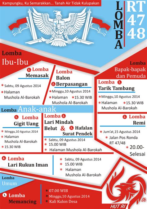 Desain Poster Lomba Memperingati Hari Kemerdekaan CDR File Free | Design Corel