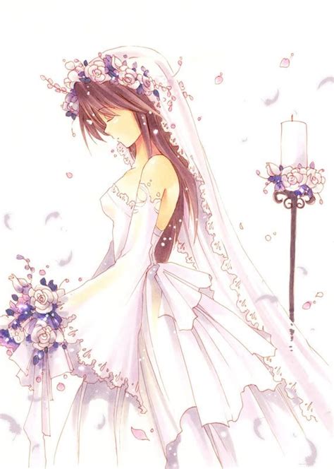 Anime Wedding Anime Wedding Anime Wedding Dress Anime Bride
