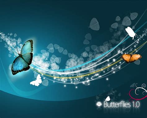 1920x1080px 1080p Free Download Design Draw Butterflies Teal Hd
