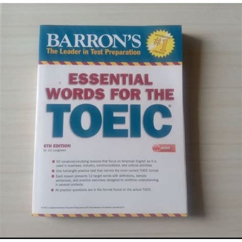 Jual Barrons Essential Words For TOEIC Test 6th Edition Original