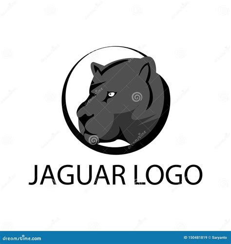 Jaguar Logo Stock Jaguar Silhouette Flat Design Stock Vector