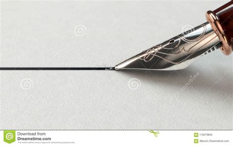 Techniques for brush and pen (skillshare). Fountain Pen Drawing Line stock illustration. Illustration ...