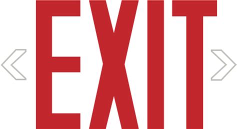 Exit Sign Text Exit Sign Clipart Full Size Clipart