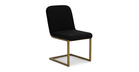 The parker chair takes its cues from thethe parker chair takes its cues from the classic american country home style but strips away any excess ornamentation clean lines, simple lines and. Alchemy Pure Black Dining Chair - Dining Chairs - Article ...