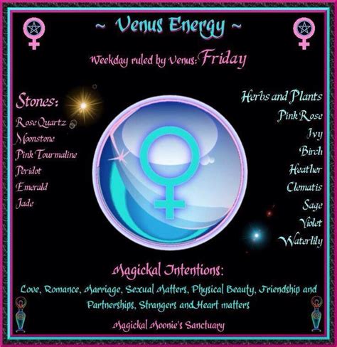 Venus Energy Magick Magick Spells Wicca