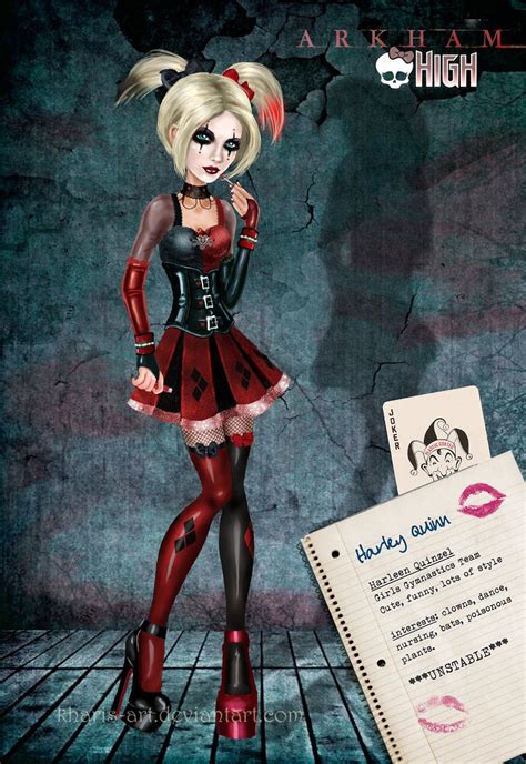 Harley Quinn Arkham High By Kharis On Deviantart