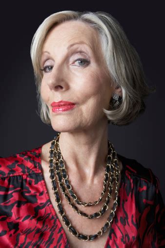 Wealthy Senior Woman Wearing Necklace Stock Photo Download Image Now