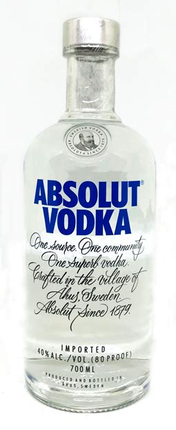 Absolut Vodka 1000 Ml Wollberg Spirituosen Online