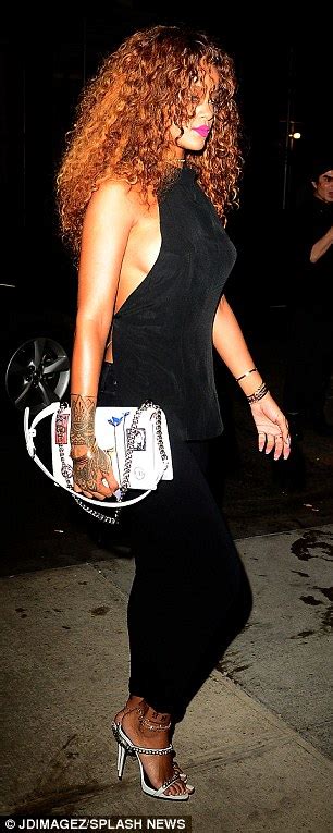 Rihanna Goes Braless Once Again As She Displays Extreme Sideboob