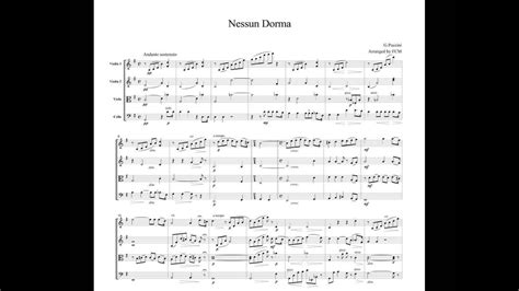 You run out of books nessun dorma (from turandot) pdf kindle online books in bookstores? Puccini Nessun Dorma, for string quartet, CP201 - YouTube