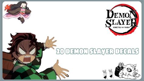 20 Demon Slayer Bloxburg Decals Ids Roblox Bloxburg Youtube